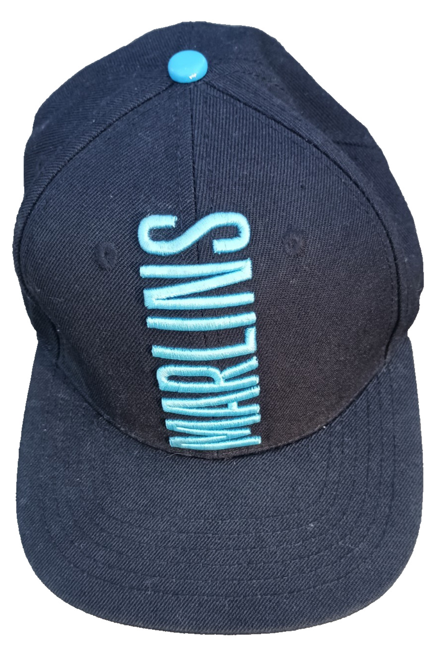 Miami Marlins MLB Pro Standard Stacked Logo Snapback Black Hat